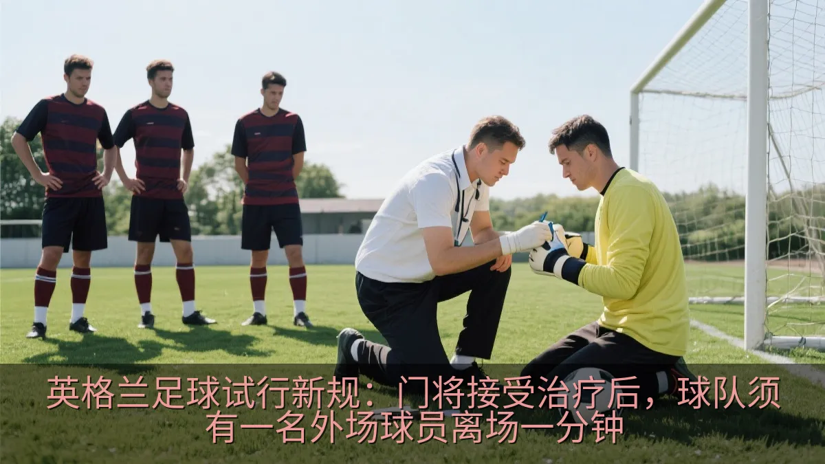 英格兰足球试行新规：门将接受治疗后，球队须有一名外场球员离场一分钟